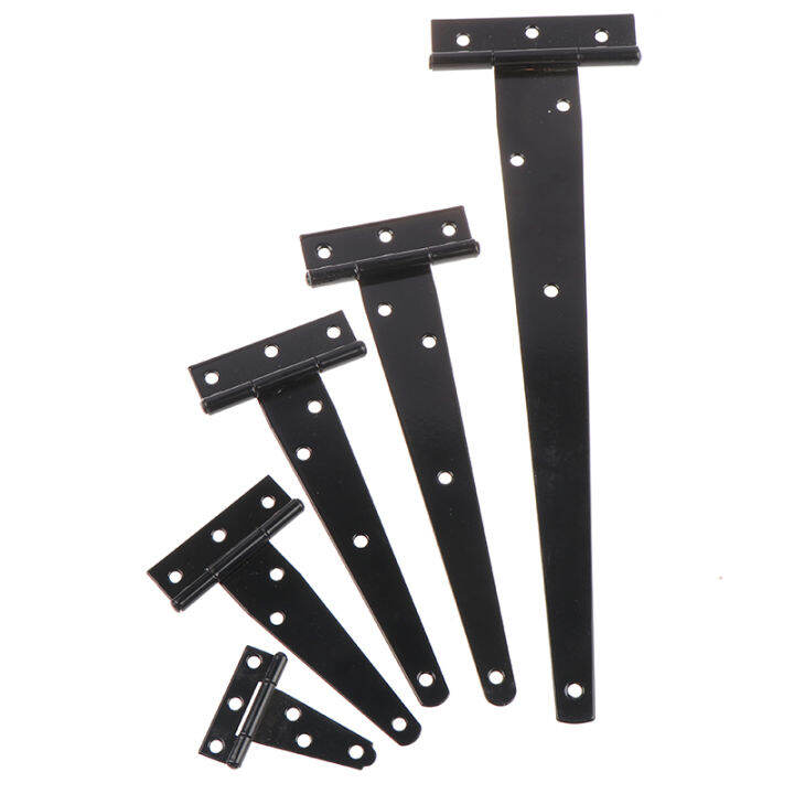 uni-fun-black-paint-t-shape-triangle-hinge-cabinet-shed-wooden-door-gate-hinges-hardware