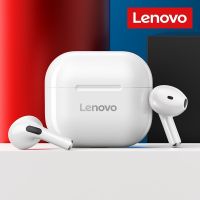 Lenovo หูฟัง TWS LP40บลูทูธไร้สาย5.0เสียงเบสหูฟังเอียร์บัด,ควบคุมด้วยการสัมผัสลดเสียงสเตอริโอสแตนด์บายได้นาน230มิลลิแอมป์ต่อชั่วโมง