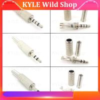 KYLE Wild Shop 2Pole 3Pole 4Pole 3.5mm Male Headphone Plug Mono Stereo Audio Solder Cable Connector Earphone Jack Metal Repair Adapter