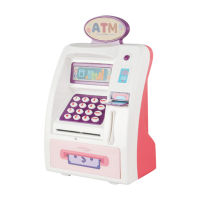 ATM Piggy Bank Cartoon Savings Bank Password Safe Box Simulation ATM ler Machine Children Money Box with Music Cool Lighting