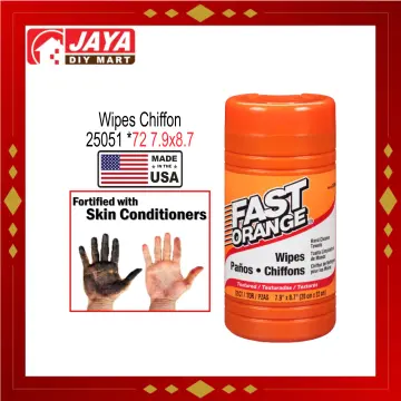  Fast Orange 25051 Hand Cleaner Wipe - 72 Count : Automotive
