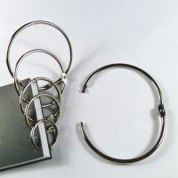 10Pcs/Lot 20-80mm Metal Loose Leaf Book Binder Hinged Rings Keychain Album Ring Scrapbook Binders Craft Photo Album Circle Clips