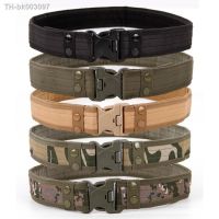 ∈✚ Mens Tactical Belt Military Nylon Belts Outdoor Multifunctional Training Belt High Quality Camouflage Waist Strap Battle Belt