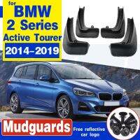 สำหรับ BMW 2 Series F45 F46 Gran ทัวร์ที่ใช้งานอยู่2014 ~ 2019กันชนรถแผ่นบังโคลนยางกันโคลนกระเด็นได้อุปกรณ์เสริม2015 2016 2017 2018