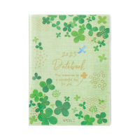 MIDORI Pocket Diary A6 Clover 2023 (D22182006) / ไดอารี ปี 2023 ขนาด A6 ลายใบโคลเวอร์นำโชค แบรนด์ MIDORI จากประเทศญี่ปุ่น