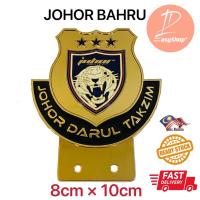 （Kvs auto parts）【 Johor Bru 】ชุบทองโลโก้ตราสัญลักษณ์3มิติสำหรับตกแต่งแผ่นป้ายทะเบียนรถยนต์??