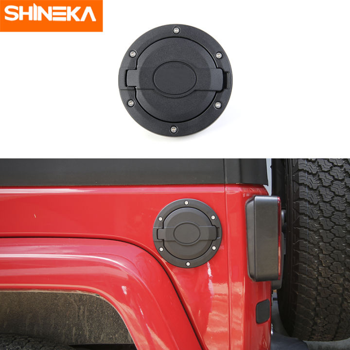 SHINEKA Gas Tank Doors for Jeep Wrangler JK 2007-2017 Car oil Cap Fuel Tank  Cap Cover for Jeep Wrangler Accessories | Lazada