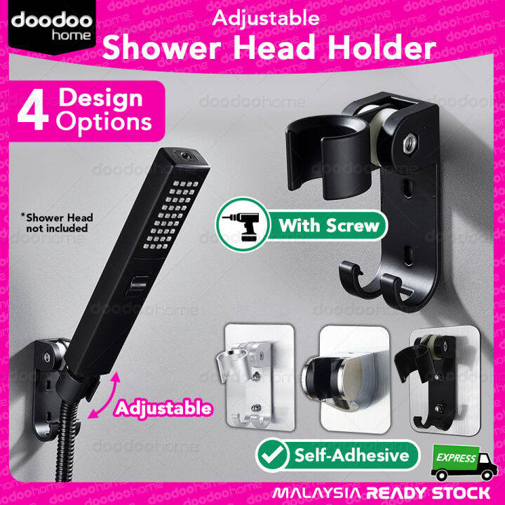 Shower Head Holder Strong Adhesive Shower Head Bathroom Wall Mount