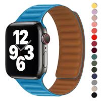 แม่เหล็กสําหรับ Apple Watch Ultra 49mm Band 41mm 45mm 40mm 44mm 38/42mm Silicone Link Bracelet iWatch Series 8 7 6 SE 5 4 3 Strap