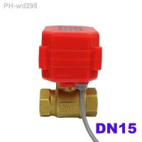 New 2NM/4NM 1/2 DN15 DC12V 5V 24V 110V 220V Brass Motorized Ball Valve 2 Way Electrical Ball Valve 2/3/5-Wires Control