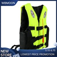 WBMOON เสื้อชูชีพเสื้อชูชีพ PFD แล่นเรือใบสำหรับเด็กผู้ใหญ่ + นกหวีดฉุกเฉิน