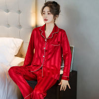 Men &amp; Women Casual Home Clothing Nightwear Luxury Pajama Suit Satin Silk Pajamas Sets Couple Sleepwear Pijama Lovers Night Suit