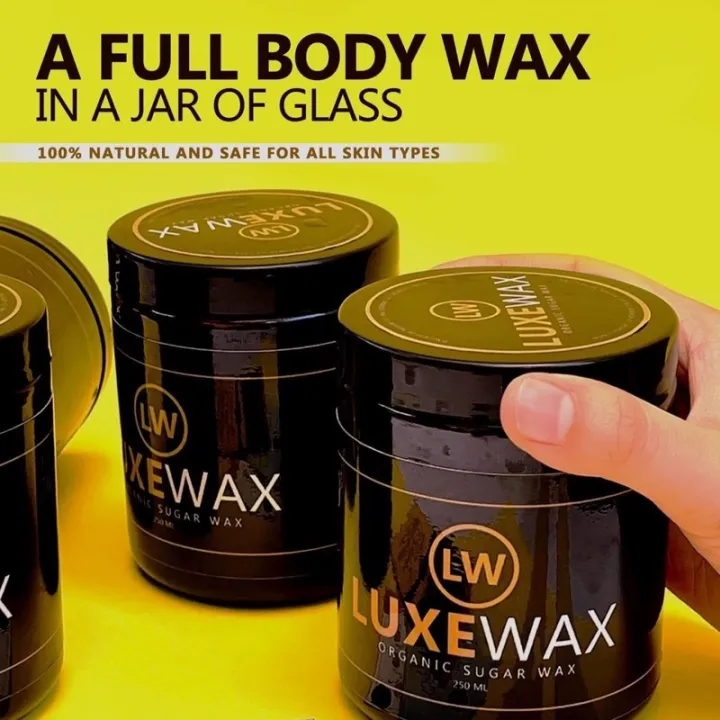 LUXEWAX Sugar Wax Kit 100 natural hot / cold hair removal sugar