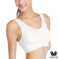 In1Wacoal Seamless Bra set 2 ชิ้น บราสวมหัว ไร้โครง ไร้ตะเข็บ รุ่น WH9C24 สีเบจ สีครีมTH