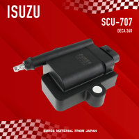 ( ประกัน 1 เดือน ) คอยล์จุดระเบิด ISUZU - DECA 360 ตรงรุ่น - SCU-707 - SURES MADE IN JAPAN - คอยล์หัวเทียน อีซูซุ เดก้า รถบรรทุก สิบ หก ล้อ