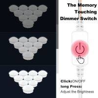 โคมไฟติดผนัง LED 5V ไฟกระจกแต่งหน้าเติมไฟห้องน้ำโต๊ะเครื่องแป้งกระจกแสง USB Dimming 2 6 10 14หลอดไฟสำหรับบ้าน