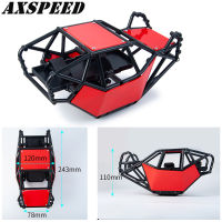 AXSPEED RC รถม้วนกรงไนล่อนร็อค Buggy ร่างกายเชลล์แชสซีกรอบสำหรับ110 RC ตีนตะขาบ Axial II SCX10 90046ชิ้นส่วน