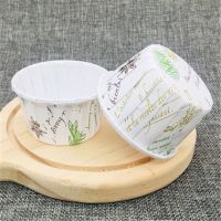 【hot】 50pcs Leaves Paper Cup Oilproof Wrapper Baking Decoration Mold Wedding ！