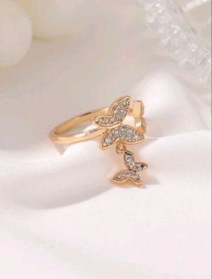 แหวนหุ้มทอง แหวนผีเสื้อ แหวนเกาหลี