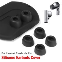 6Pc Anti-slip Silicone Earbuds Cover Earphone Replacement Earplug In-Ear Eartips Black Protective Sleeve For Huawei Freebuds Pro Wireless Earbud Cases