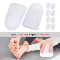 ▧◙ 10Pcs/5Pairs Pain Relief Silicone Toe Cap Protector Cover Thumb Sleeve Corn Blisters Toe Tube Bunion Correction Foot Care