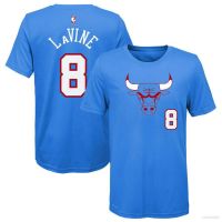 NEW Its Not the New Nba Bulls. 8 Lavine Jersey Fan T-shirt Short Sleeve Sports Top Round Neck Training Dress Unisex T-shirt a