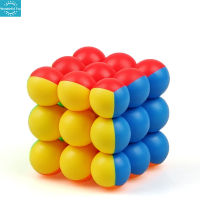 Wt【คลังสินค้าพร้อม】3X3 Ball Magic Cube Stickerless Professional Speed Cube Brain Teasers Puzzle ของเล่นสำหรับของขวัญเด็ก1【cod】