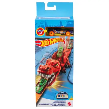 Pista Hot Wheels City Track Ataque De Triceratops Dinossauro no