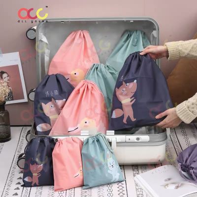 Fox Dust-proof Drawstring Pocket Fox Drawstring BagTravel Cartoon Storage Bag Fox Clothes Storage Organizer Fox Drawstring Bags