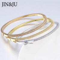 JIN &amp; JU หรูหราเครื่องประดับกำไลข้อมือสร้อยข้อมือผู้หญิง Bijoux Femme Luxe Armbanden สำหรับ Vrouwen ของขวัญ Pulseras браслеты на руку-fbgxbgdbnxxfn