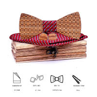 (ร้อน) ไม้ Bowtie ของขวัญสำหรับบุรุษสูทไม้โบว์ผูก Bowknots งานแต่งงาน G Ravata Noeud Papillon ผ้าเช็ดหน้ากระดุมข้อมือชุด