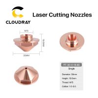 Cloudray Laser Cutting Nozzle Dia.30mm Height 18.6mm Thread 15mm For Precitec DE KT X DD Type Single Double Nozzle Cutting Head