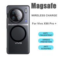 สำหรับ Magsafe แม่เหล็กไร้สายชาร์จกรณีสำหรับ Vivo X90 Pro Plus X80 X70 Pro 5กรัมเคลือบ F Unda กันกระแทกป้องกันลายนิ้วมือปก