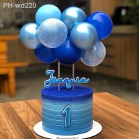 1Set 10pcs Cake Topper Tools Happy Birthday Balloon Cake Topper Cloud Shape for Wedding Birthday Party Cake Decoration Balloon