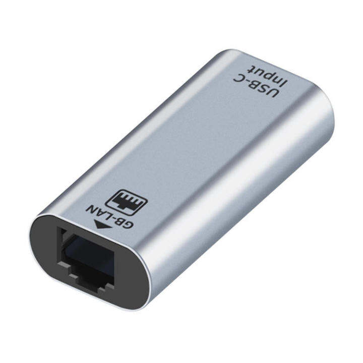 USBC to Driver Free TypeC Gigabit RJ45 Converter Plugand