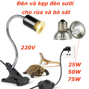 Bộ Đèn Bò Sát UVA + UVB 3.0 Với Giá Đỡ Bóng Đèn Kẹp Bộ Đèn Sưởi Tia UV Cho