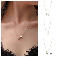 【Yimii】Kalung Titanium Wanita 26 Letters Chain Necklace Fashion Fashion Accessories Gift Untuk Wanita