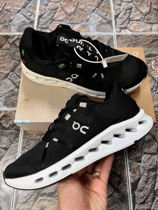 สินค้าใหม่-qc-cloud-black-white-รองเท้าลำลอง-รองเท้าวิ่ง-สินค้าพร้อมกล่อง