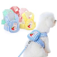 Dog Harness Leash Pet Chest Strap Breathable Mesh Snack Bag Cat Vest Small and Medium Dogs Collar Leashes Walking Pet Supplies Collars