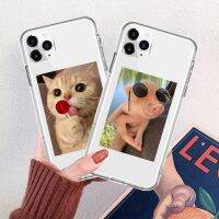 {Chaoke digital branch} Funda De Teléfono Con Dibujos Animados สำหรับ iPhone Carcasa De TPU Suave Con Diseño De Gato Y Perro Para Modelos 11 Pro Max 12Pro 12 XR 6 7 8 Plus SE 2020