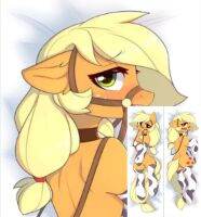 Dakimakura อะนิเมะ Applejack พิมพ์สองด้านชีวิตขนาดปลอกหมอนร่างกาย