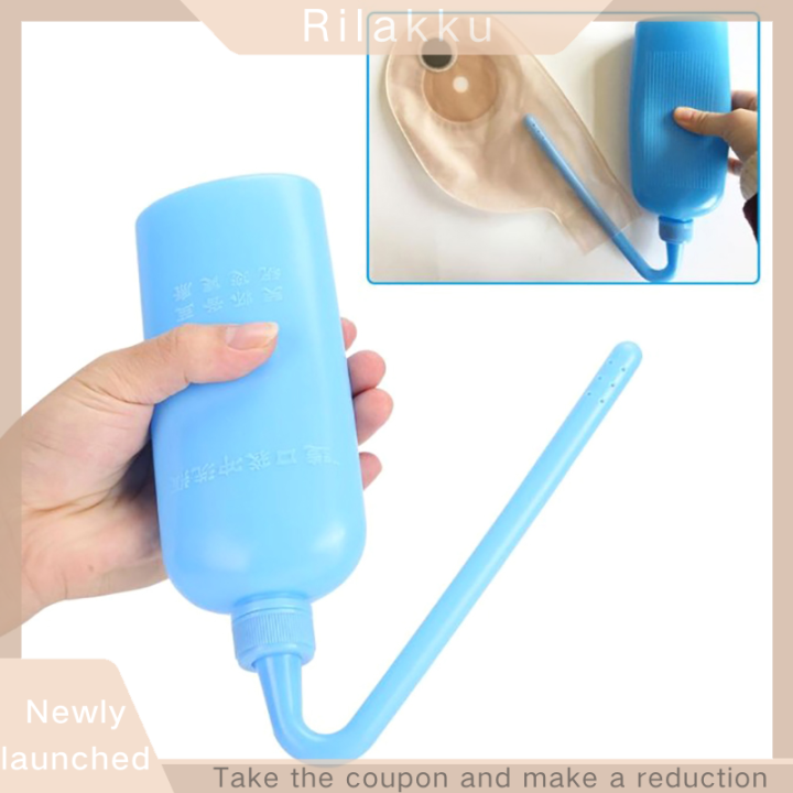 Rilakku 300ml Feminine Hygiene Cleaning Colostomy Bag Plastic Wash