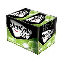 เดนทีน ไอซ์ ไอซ์ซี่ ไลม์ หมากฝรั่ง รสมะนาว แพ็ค 20 แผง - Dentyne Gum Ice Ice 8 pcs x 20