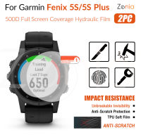 Zenia 2PCS HD ตัวป้องกันขอบโค้งแบบเต็มหน้าจอฟิล์มสำหรับ Garmin Fenix 5S Plus Fenix5S สมาร์ทนาฬิกา HD 9H ล่องหนไม่แตกหักที่มองไม่เห็น TPU Soft ฟิล์มป้องกันฟิล์มป้องกันการระเบิดป้องกันรอยขีดข่วนฟิล์ม