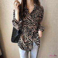 Women Casual Striped Botton Dot Long Sleeve Blouse