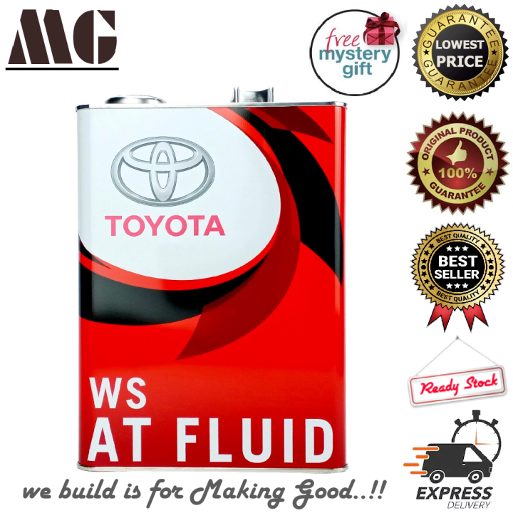 2 CAN TOYOTA GENUINE PARTS ATF WS 4L AUTOMATIC TRANSMISSION FLUID GEAR