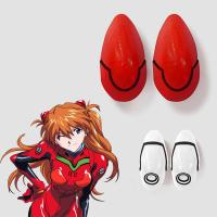 GUPAN คลิปอุปกรณ์คอสเพลย์ฮาโลวีนการ์ตูน Asuka Langley Soryu 2ชิ้น/ชุด,กิ๊บติดผมอนิเมะคลิปผมผู้หญิงคอสเพลย์อะนิเมะ