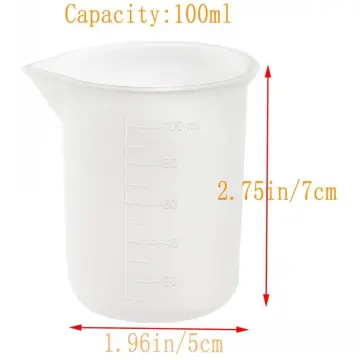 Silicone Measuring Cup With Clear Scale Food Grade Durable Non