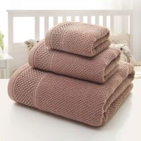 ✉ High Quality Honeycomb Towel Set Soft Bath Towels Face Towels 100 Cotton Bathroom Hotel Towel Super Absorbent Soft Waffle-Towel