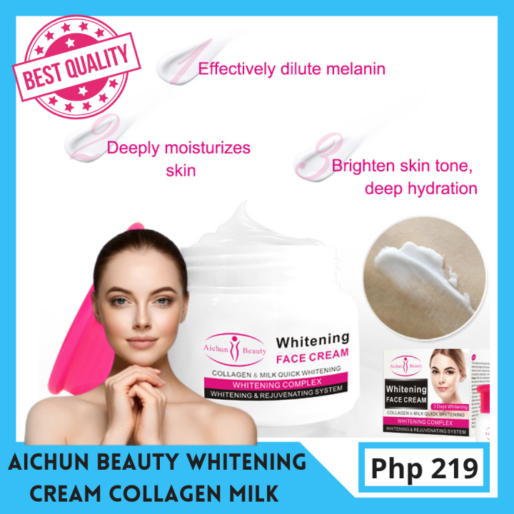 Aichun Beauty Whitening Cream Collagen Milk Quick 3 Days Moisturizing